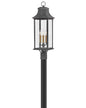 Adair Large Post Top or Pier Mount Lantern In Black Finish