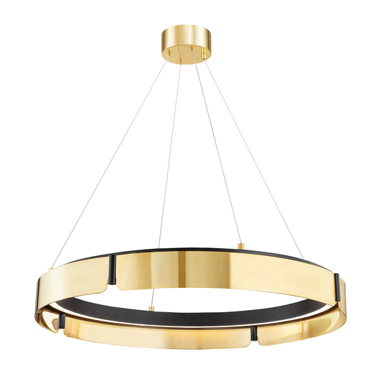 Tribeca Chandelier with Aged Brass/black Finish