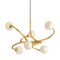 Signature Chandelier In Gold Leaf Finish