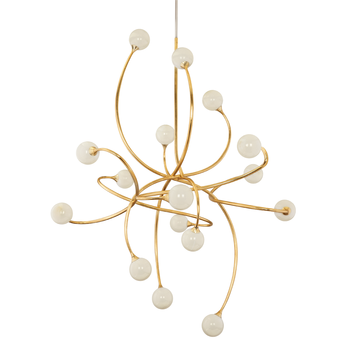 Signature Chandelier In Gold Leaf Finish