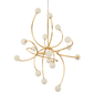 Signature Chandelier In Gold Leaf Finish