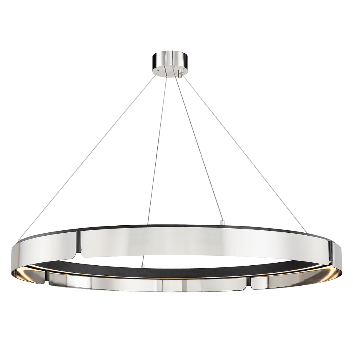 Tribeca Chandelier with Burnished Nickel/black Combo Finish