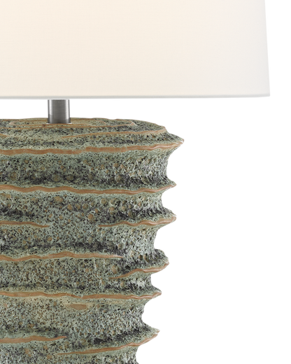 Sunken Green Table Lamp