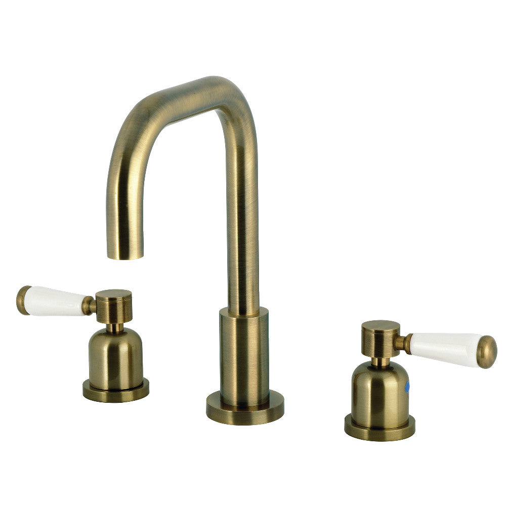 Paris Widespread Bathroom Faucet in Antique Brass