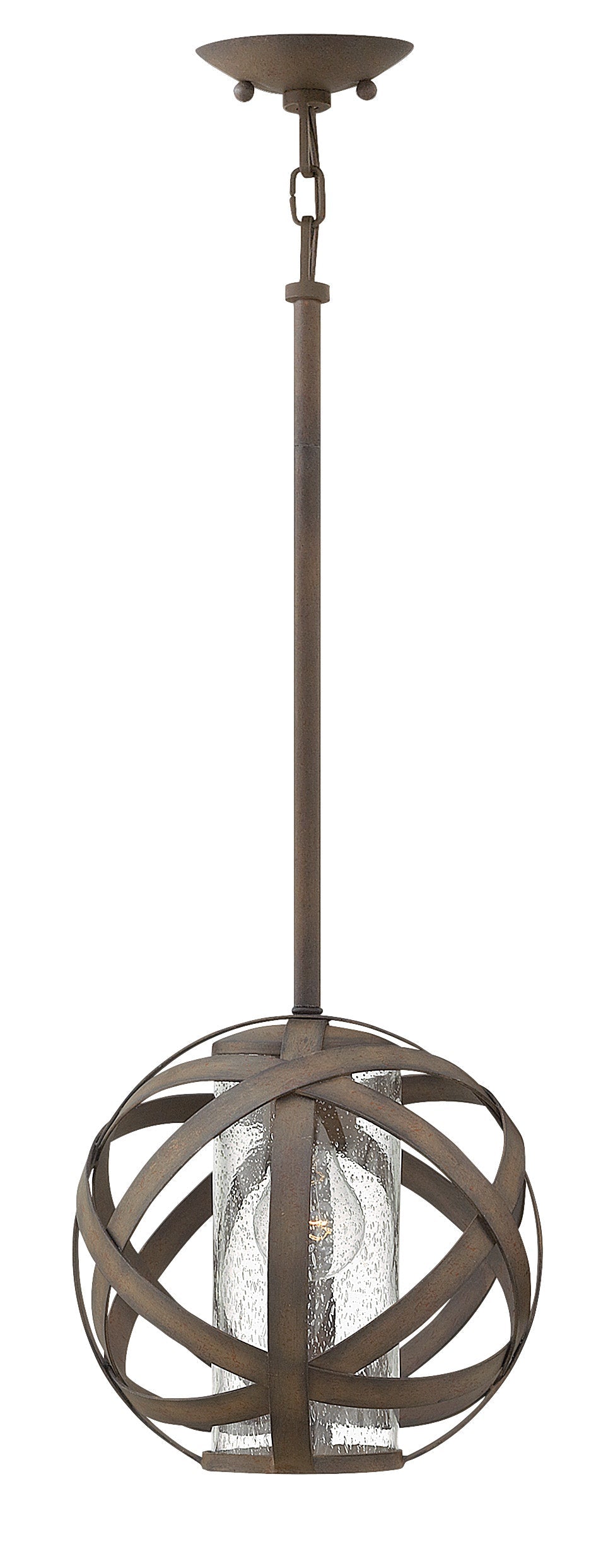 Carson Small Pendant In Light Bronze Finish