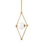 Bickley Pendant In VINTAGE BRASS Finish