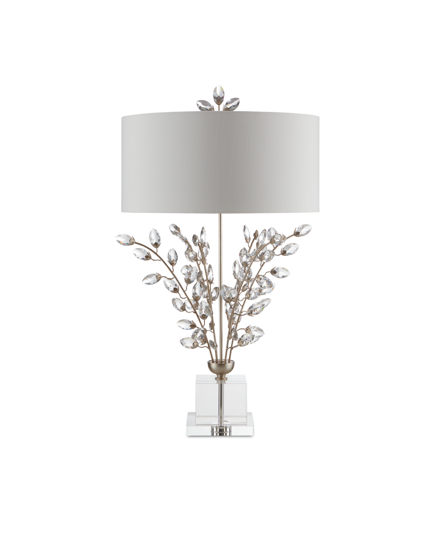 Forget-Me-Not Silver Table Lamp