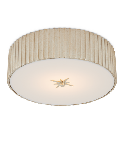 Caravel Silver Flush Mount