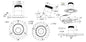 3in Modular Downlight, 5CCT, 20 degree Beam Angle, Slope Ceiling, White,Trimless