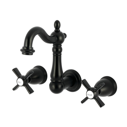 Millennium Wall-Mount Bathroom Faucet in Matte Black