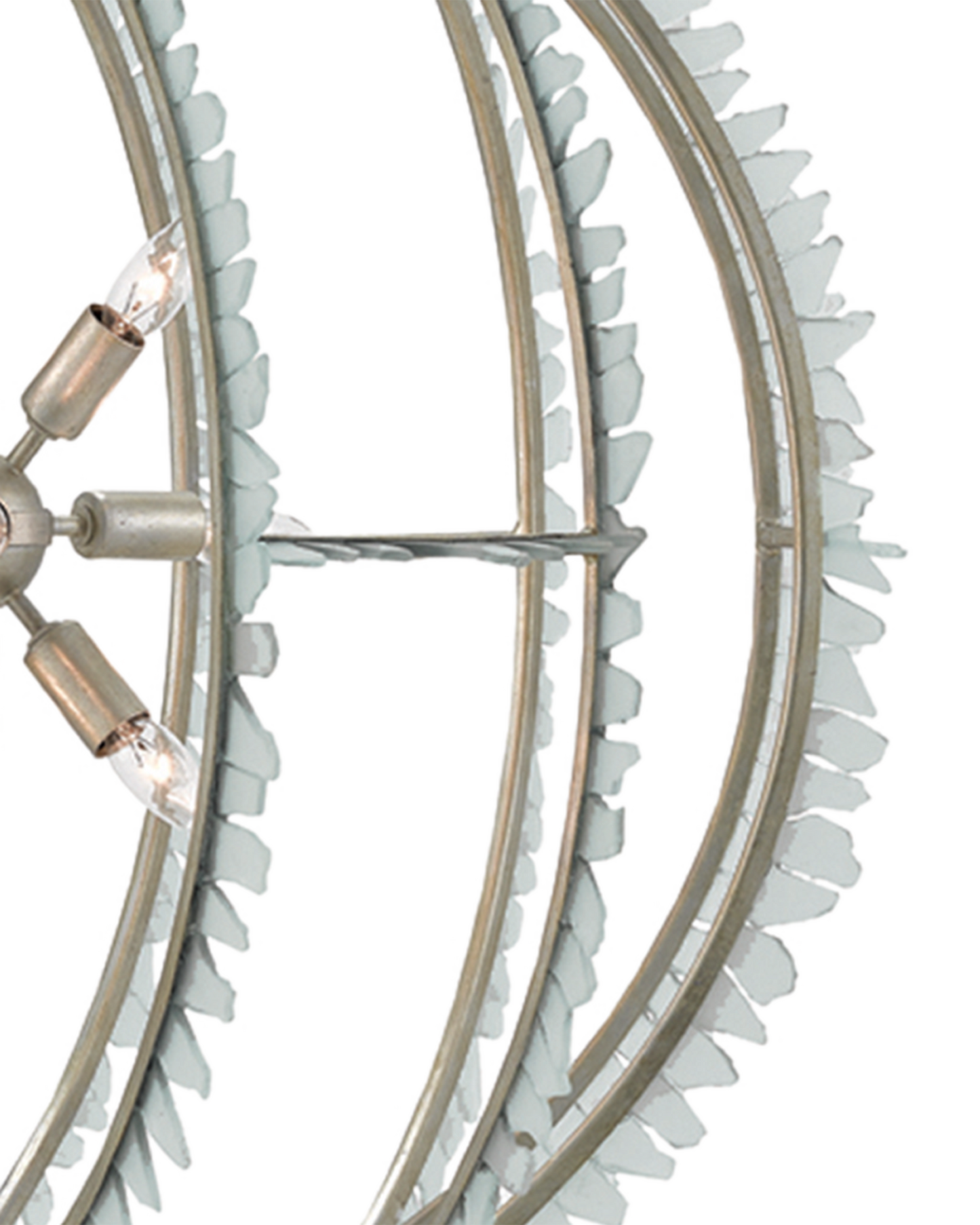 Saltwater Silver Orb Chandelier