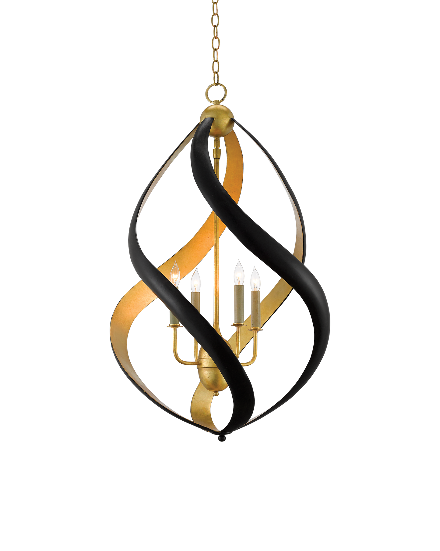 Trephine Black & Gold Chandelier