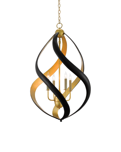 Trephine Black & Gold Chandelier