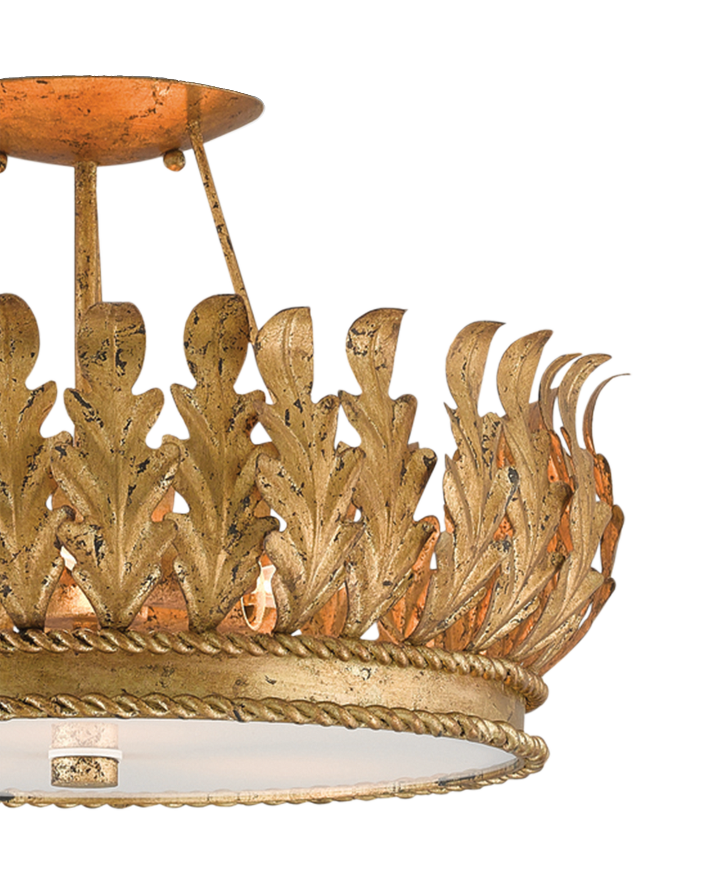 Biddulph Gold Semi-Flush Mount