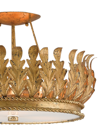 Biddulph Gold Semi-Flush Mount