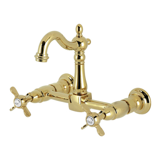 Essex Bridge Kitchen Faucet in Polished Brass