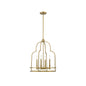 Diplomat 4-Light Pendant in Warm Brass Warm Brass