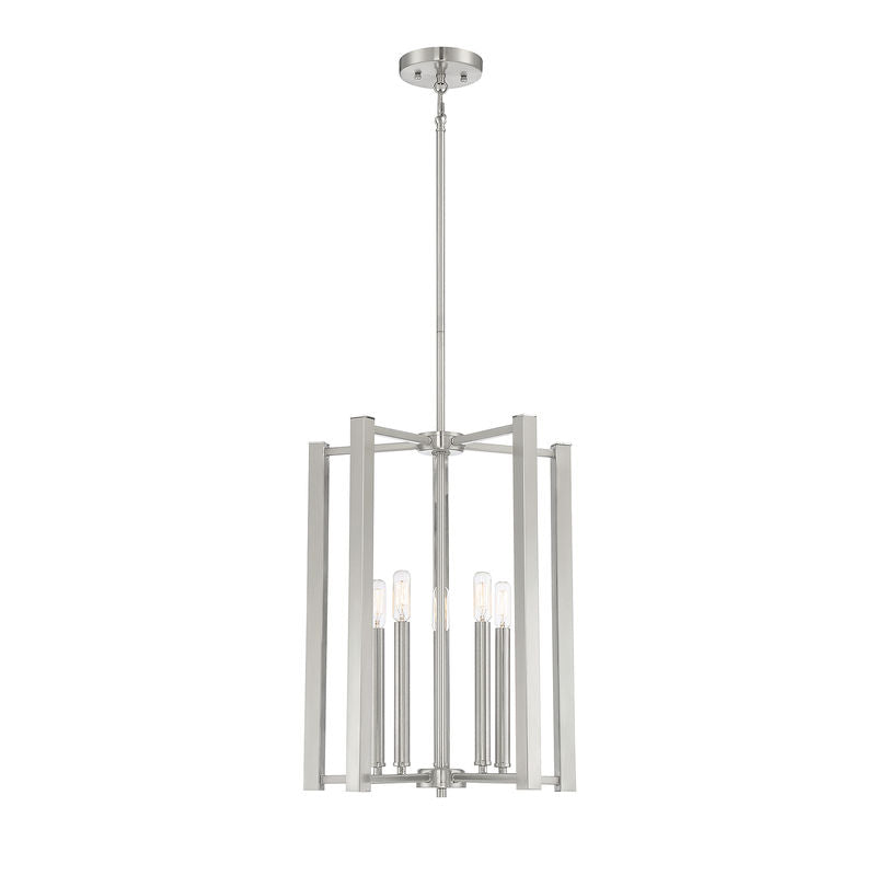 Benson 5-Light Pendant in Satin Nickel Satin Nickel