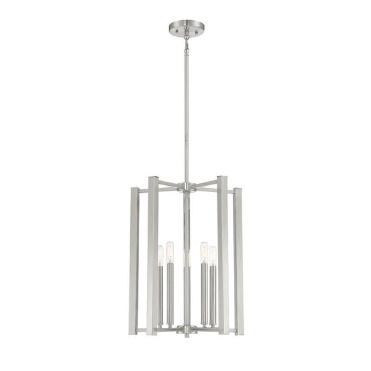 Benson 5-Light Pendant in Satin Nickel Satin Nickel