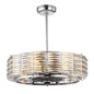 Taurus 6-Light Fan D'Lier in Polished Chrome Polished Chrome