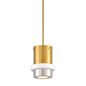 Beckenham Pendant In VINTAGE POLISHED BRASS AND NICKEL Finish