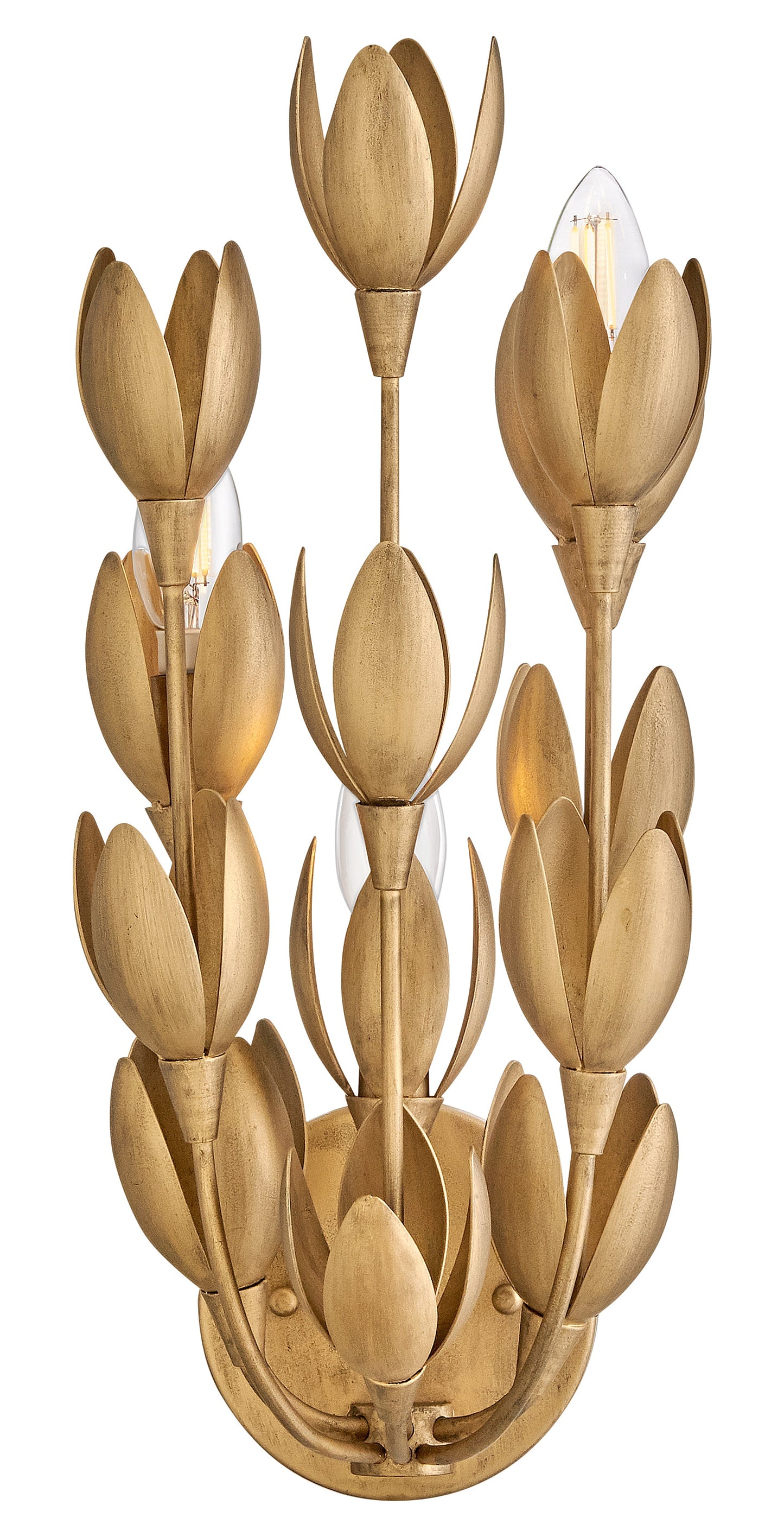 Flora Medium Sconce In Gold Finish