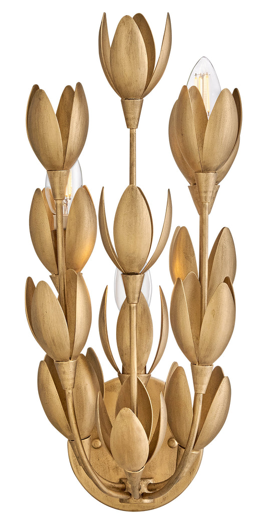 Flora Medium Sconce In Gold Finish