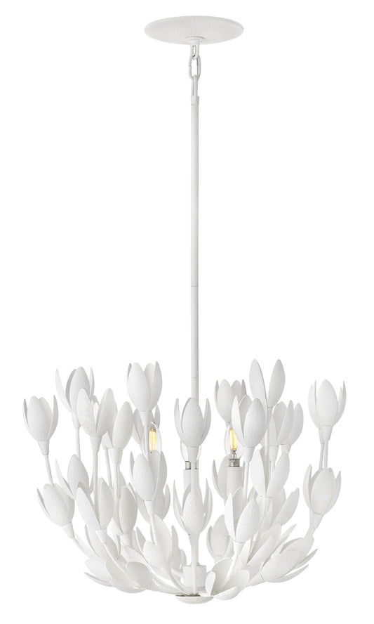Flora Medium Convertible Semi-Flush Mount In White Finish