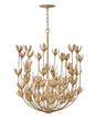 Flora Medium Multi Tier Chandelier In Gold Finish