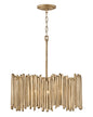Roca Medium Drum Chandelier In Gold Finish