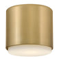Cedric Extra Small Flush Mount In Light Brass Finish