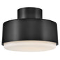 Cedric Small Semi-Flush Mount In Black Finish