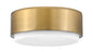 Cedric Small Flush Mount In Light Brass Finish
