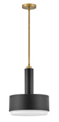 Cedric Medium Pendant In Black Finish