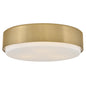 Cedric Medium Flush Mount In Light Brass Finish