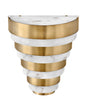 Echelon Medium LED Sconce In Light Brass Finish