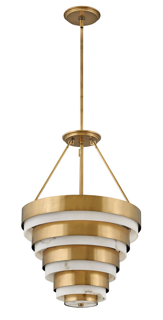 Echelon Large Pendant In Light Brass Finish