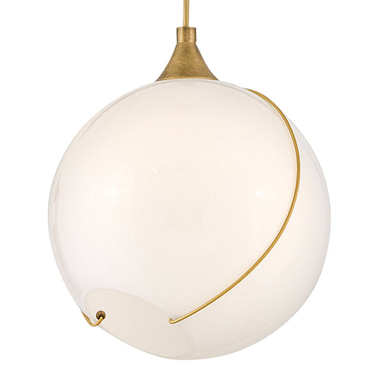 Skye Small Pendant In Light Brass Finish