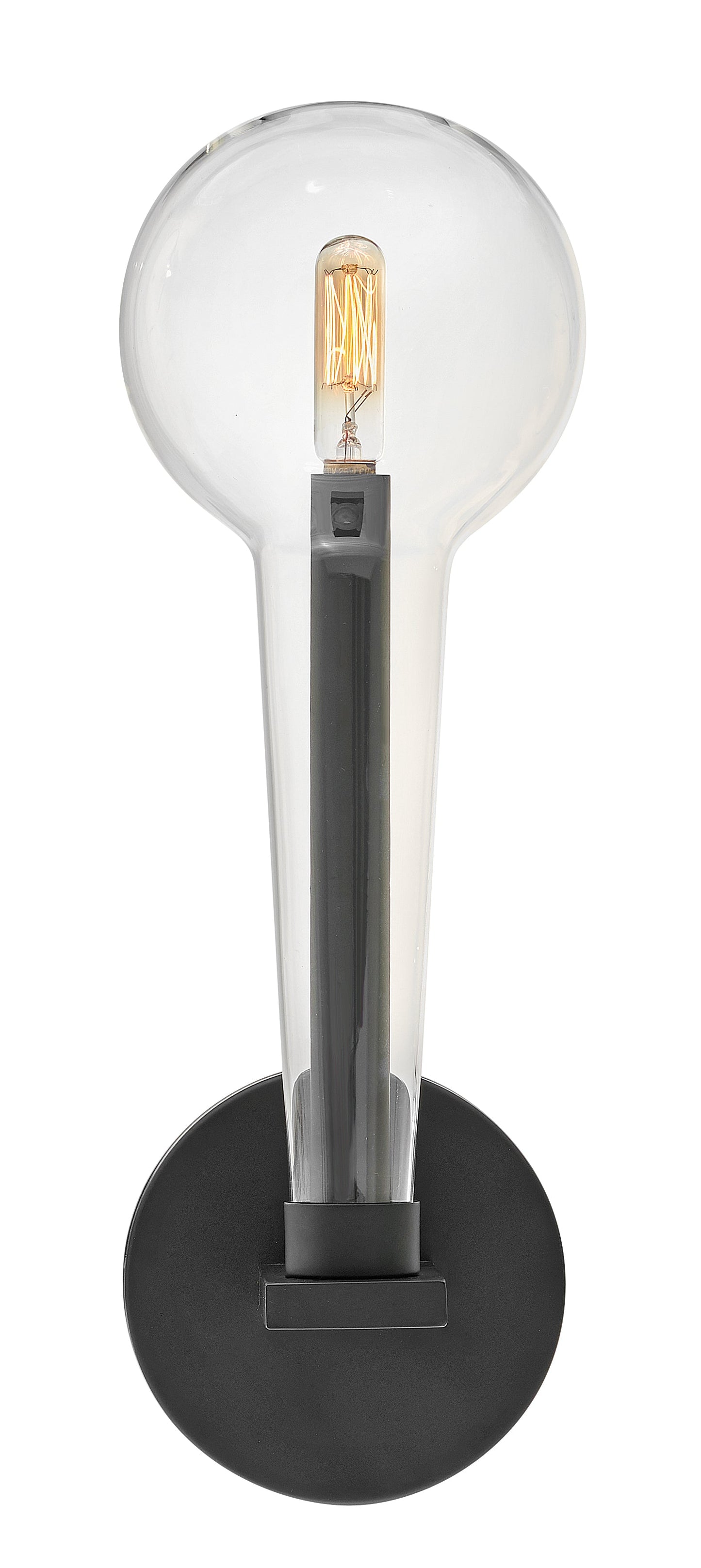 Alchemy Medium Single Light Sconce In Black Finish