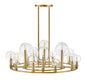 Alchemy Large Single Tier Chandelier In Light Brass Finish