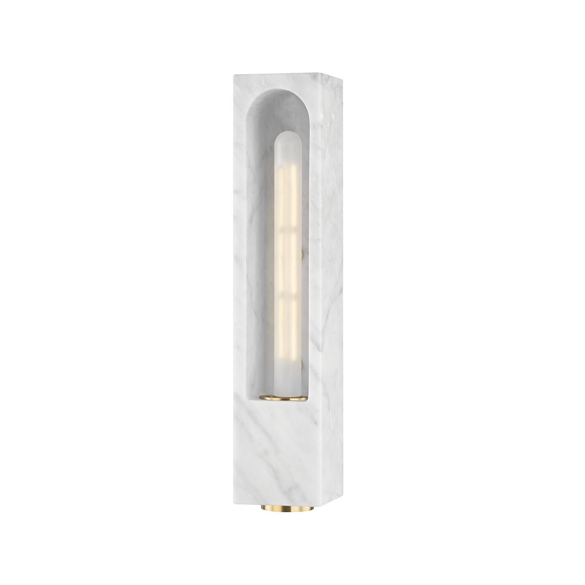 Erwin Wall Sconce with White Marble Finish
