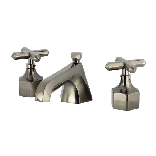 Widespread Bathroom Faucet in Black Stainless