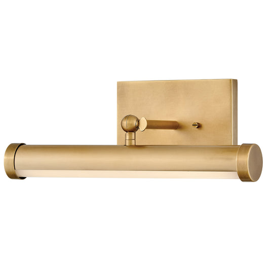 Regis Small Adjustable LED Accent Light In Light Brass Finish