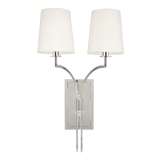 Glenford Wall Sconce with Polished Nickel Finish