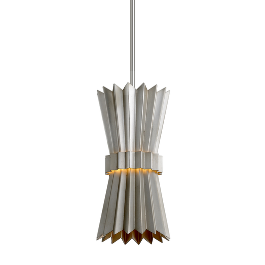 Moxy Pendant In WARM SILVER LEAF Finish