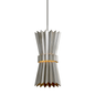 Moxy Pendant In WARM SILVER LEAF Finish