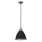 Amelia Medium Pendant In Black Finish