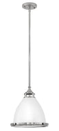 Amelia Medium Pendant In White Finish