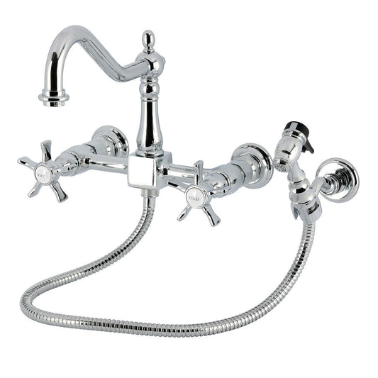 Hamilton Wall Mount Kitchen Faucet in Polished Chrome