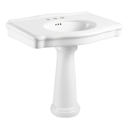 Sovereign 34.44 Inch Pedestal Sink in White